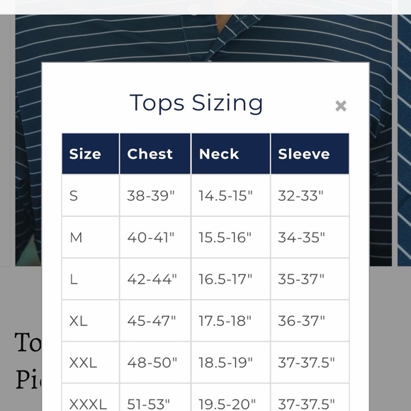 Men’s Onward Reserve Blue Striped Golf Performance Polo-Medium WORN ONCE!!! - Picture 4 of 4